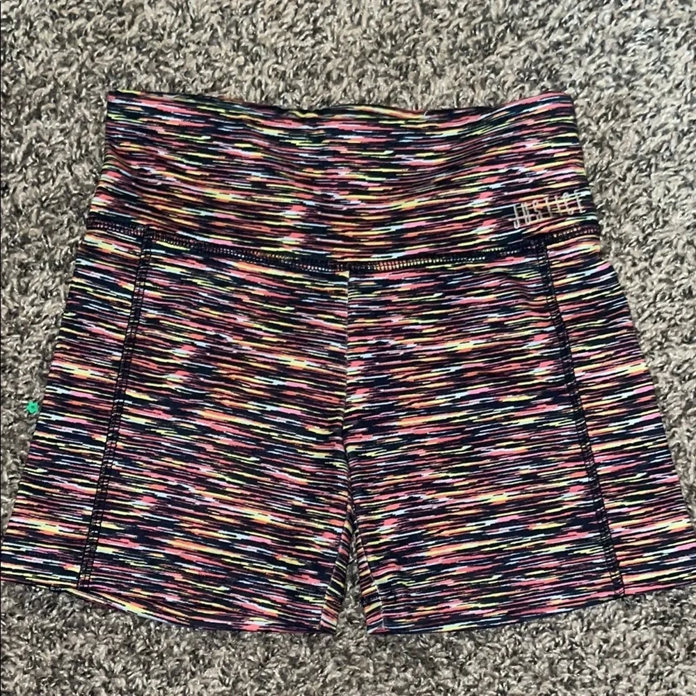 Justice Multicolor Girls Stretchy Shorts